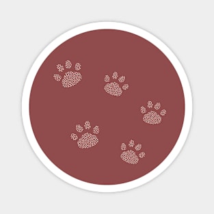 Paw of Hearts pattern Magnet